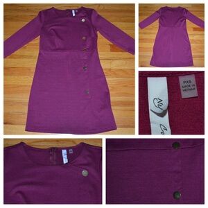 Women’s NY Collection purple dress, size extra small petite (XSP)